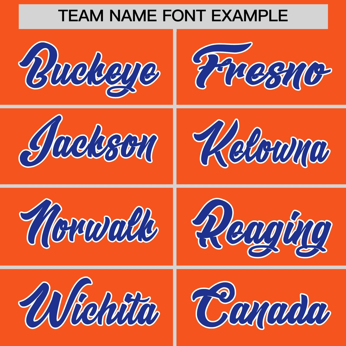 Custom Orange Royal Blue Side Camo Style Personalization Baseball Jersey| KXKSHOP