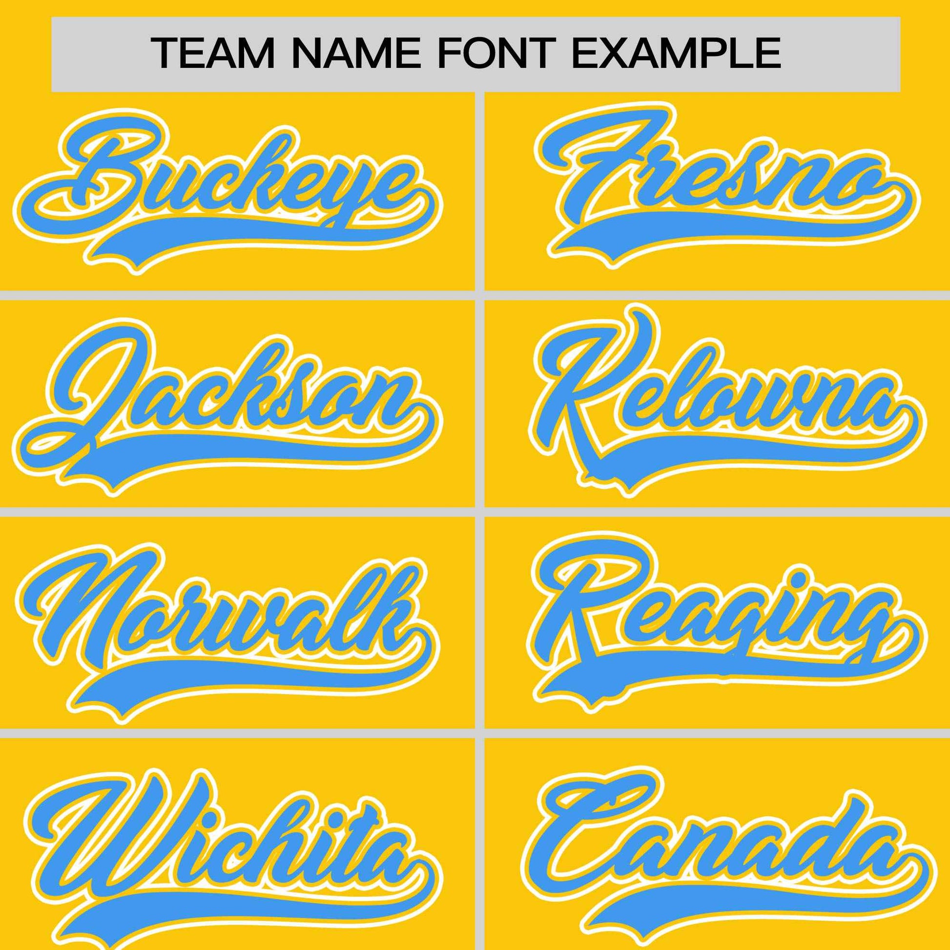 Custom Gold Powder Blue Personalized Half Stripe Design Authentic Baseball Jersey