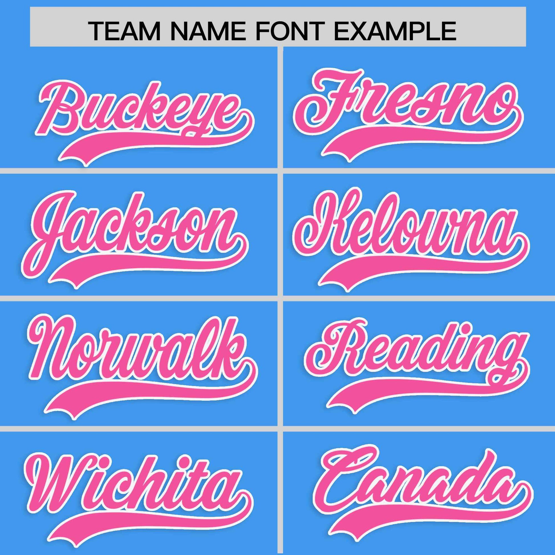 Custom Powder Blue Pink Personalized Classic Authentic Baseball Jersey