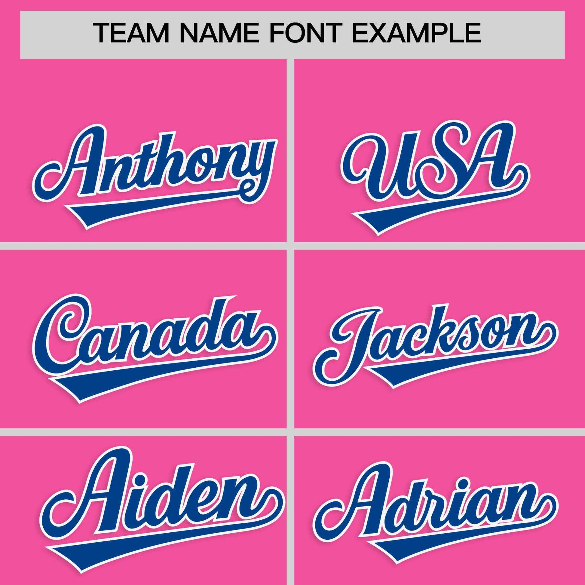 Custom Pink Royal Personalized Classic Authentic Baseball Jersey