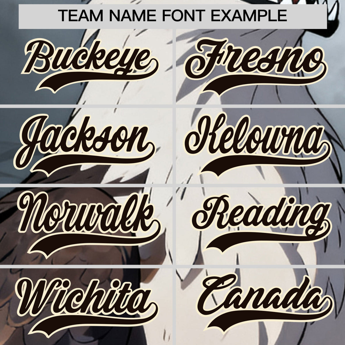 Custom Cream Brown Eagle Animal Series Personalization Graffiti Pattern Baseball Jersey| KXKSHOP