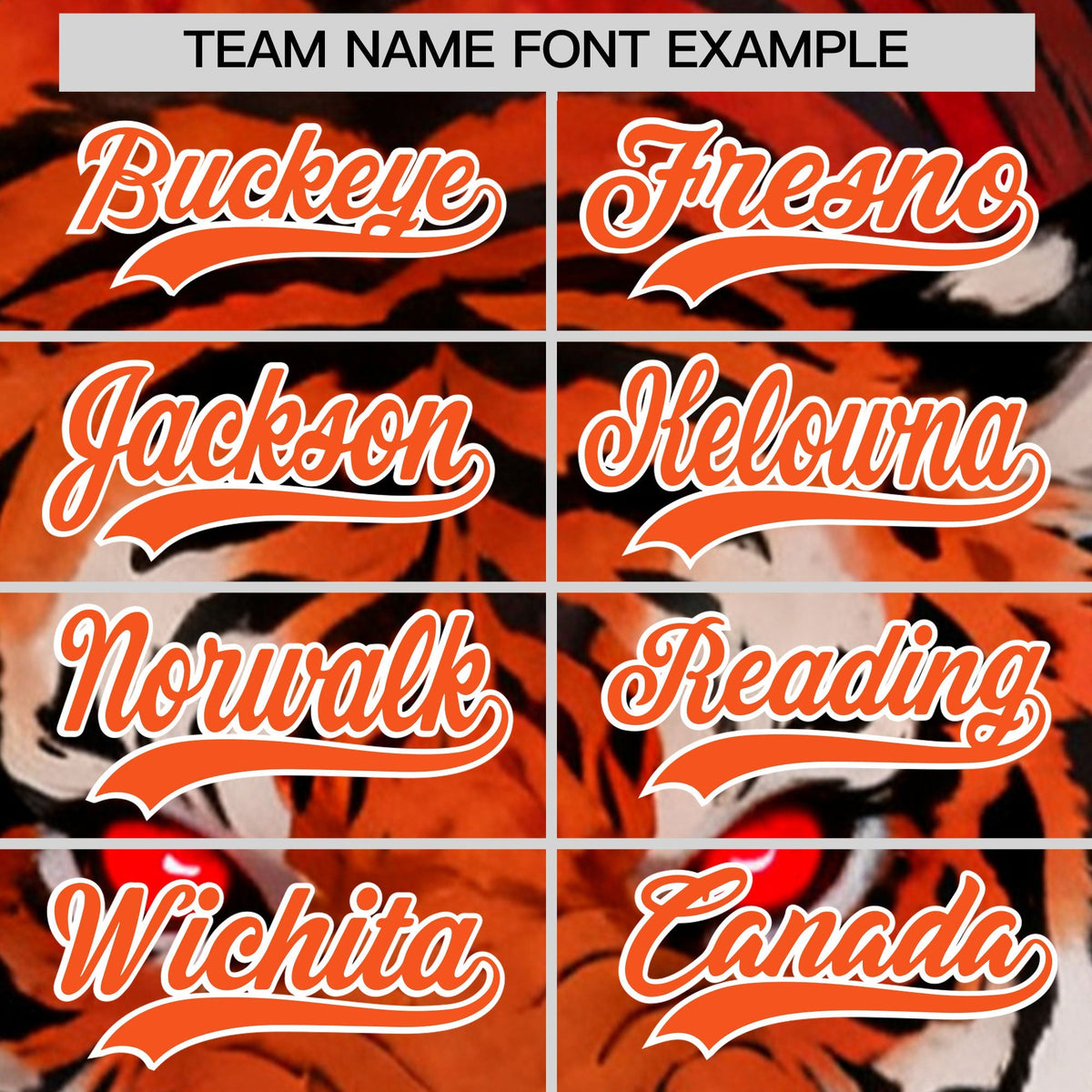 Custom Orange White Tiger Animal Series Personalization Graffiti Pattern Baseball Jersey| KXKSHOP