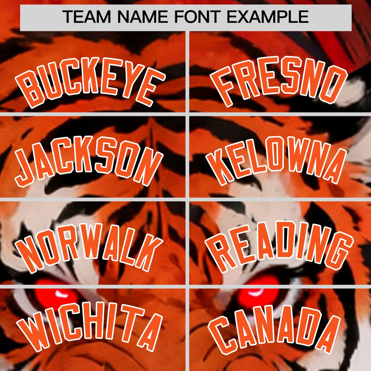 Custom Orange White Tiger Animal Series Personalization Graffiti Pattern Baseball Jersey| KXKSHOP