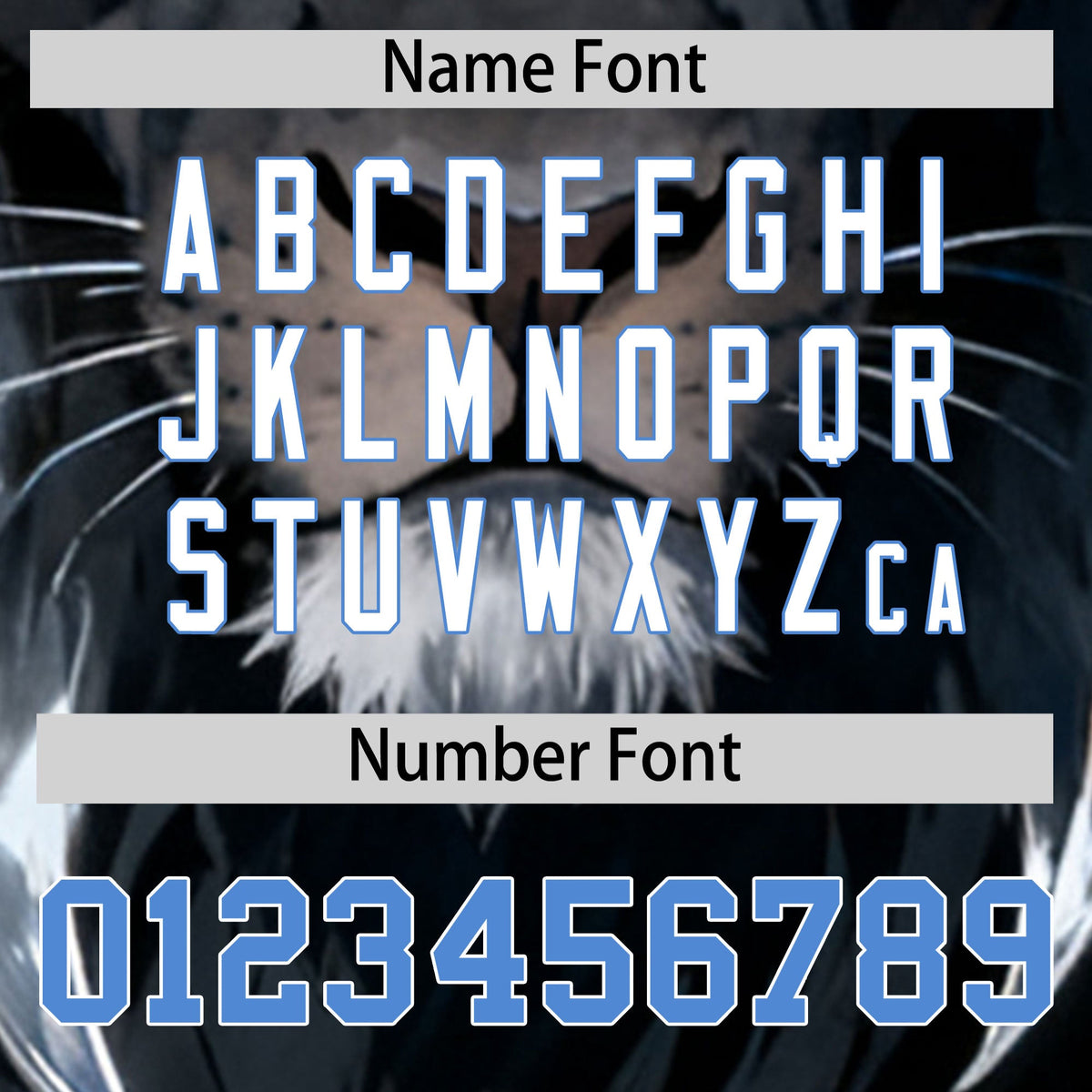 Custom Black Powder Blue White Lion Animal Series Personalization Graffiti Pattern Baseball Jersey| KXKSHOP