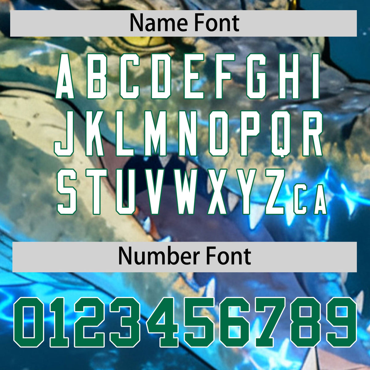 Custom Kelly Green White Crocodile Animal Series Personalization Graffiti Pattern Baseball Jersey| KXKSHOP