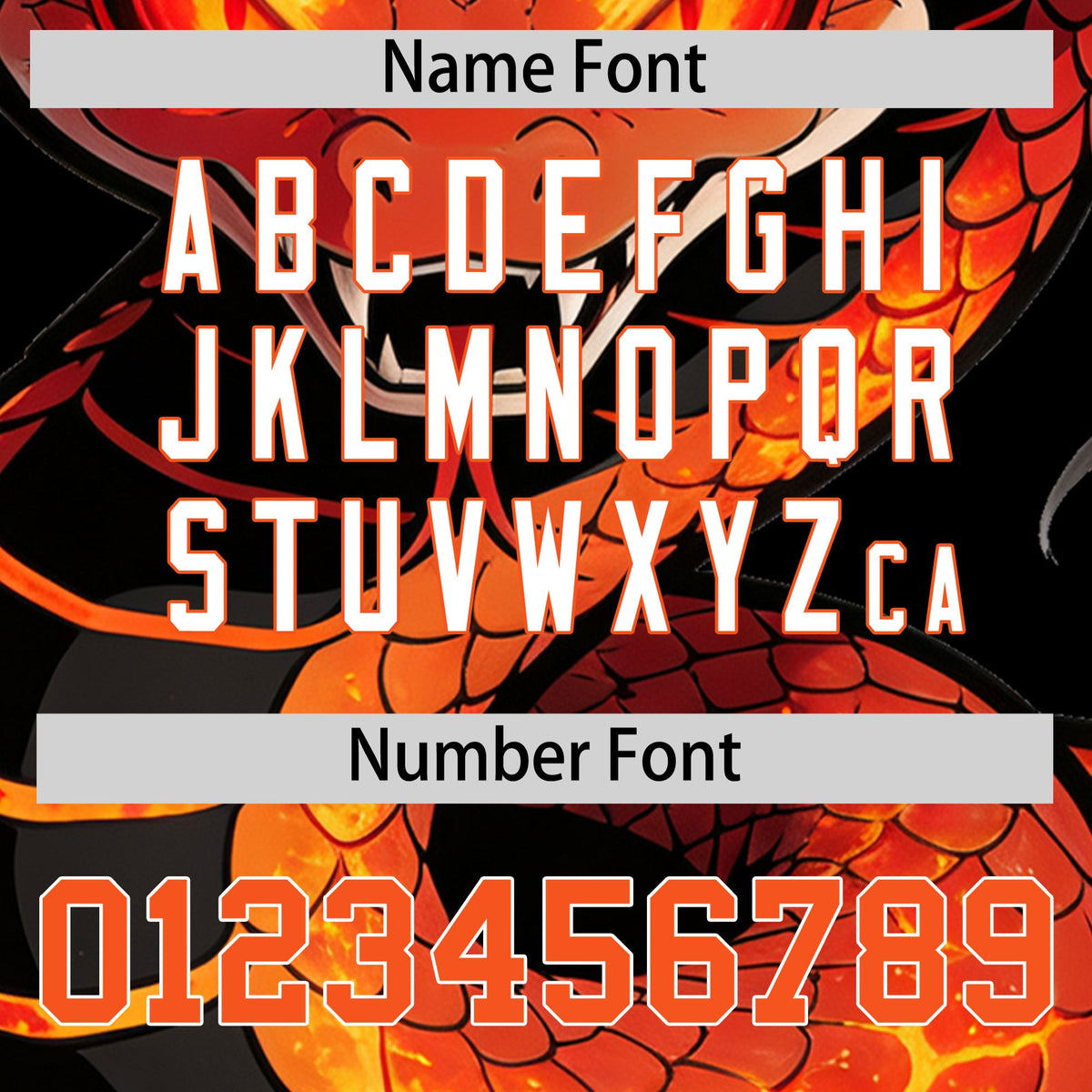 Custom Black Orange White Snake Animal Series Personalization Graffiti Pattern Baseball Jersey| KXKSHOP