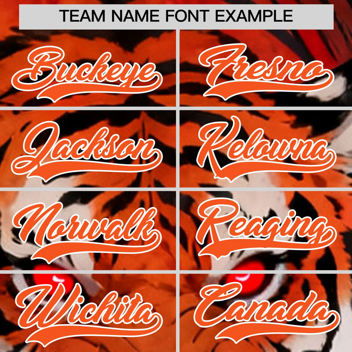 Custom Orange White Tiger Animal Series Personalization Graffiti Pattern Baseball Jersey| KXKSHOP