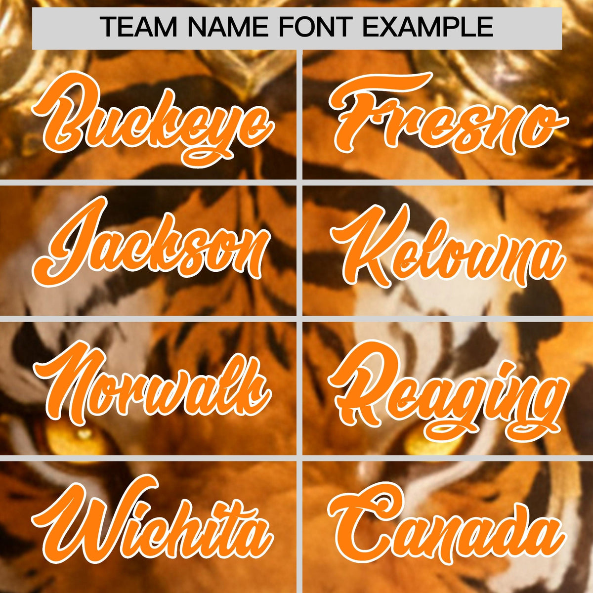 Custom Yellow Orange White Tiger Animal Series Personalization Graffiti Pattern Baseball Jersey| KXKSHOP