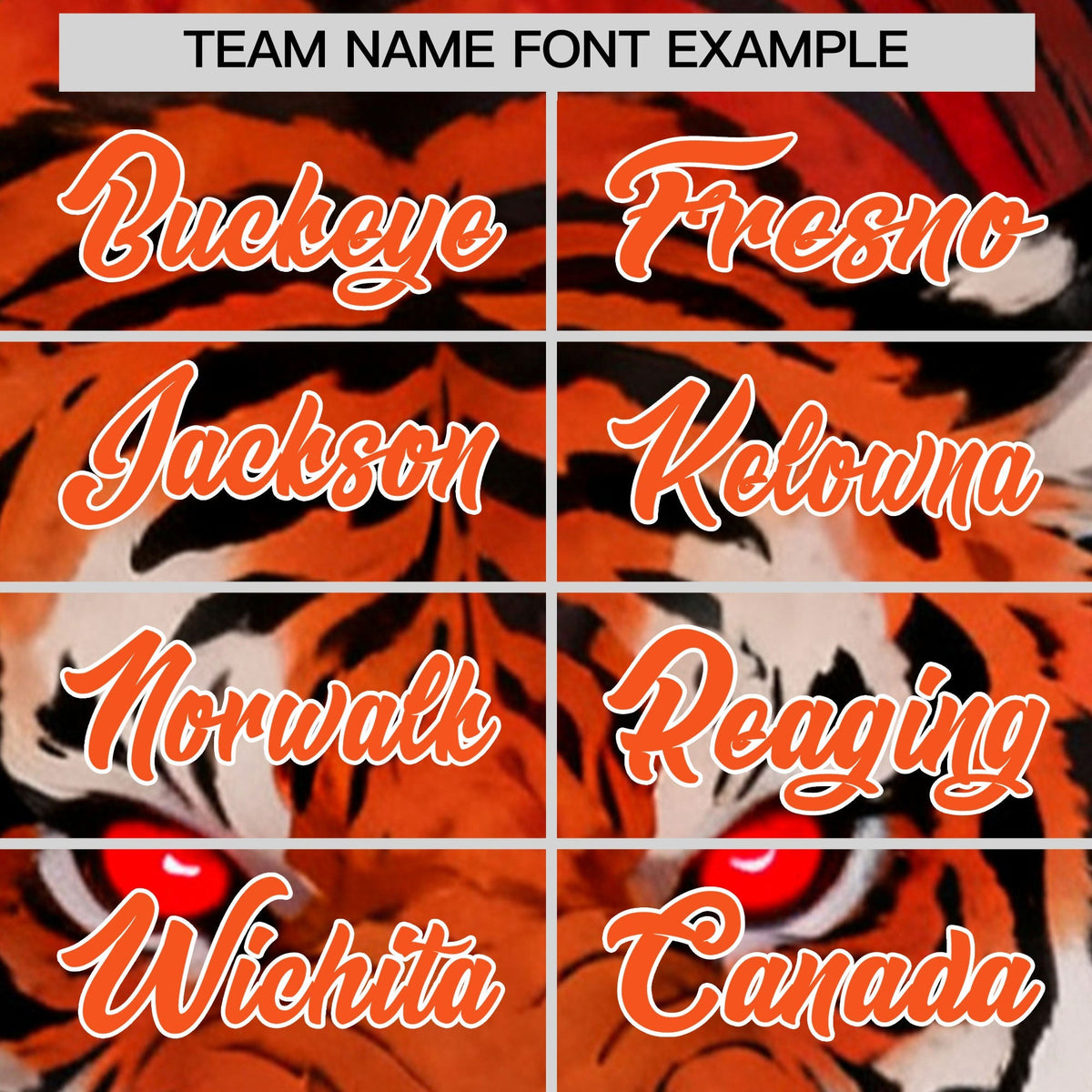 Custom Orange White Tiger Animal Series Personalization Graffiti Pattern Baseball Jersey| KXKSHOP