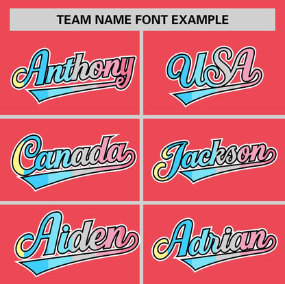 Custom Light Red Genderflux For Pride Month Classic Style Authentic Baseball Jersey