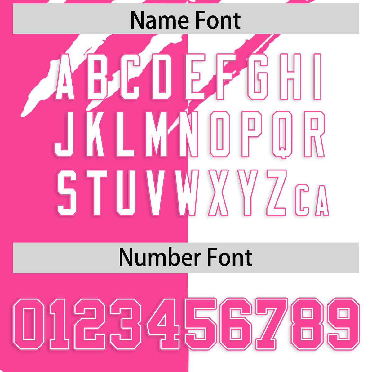 Custom Pink White Split Tiger Claw Scratch Pattern Baseball Jersey