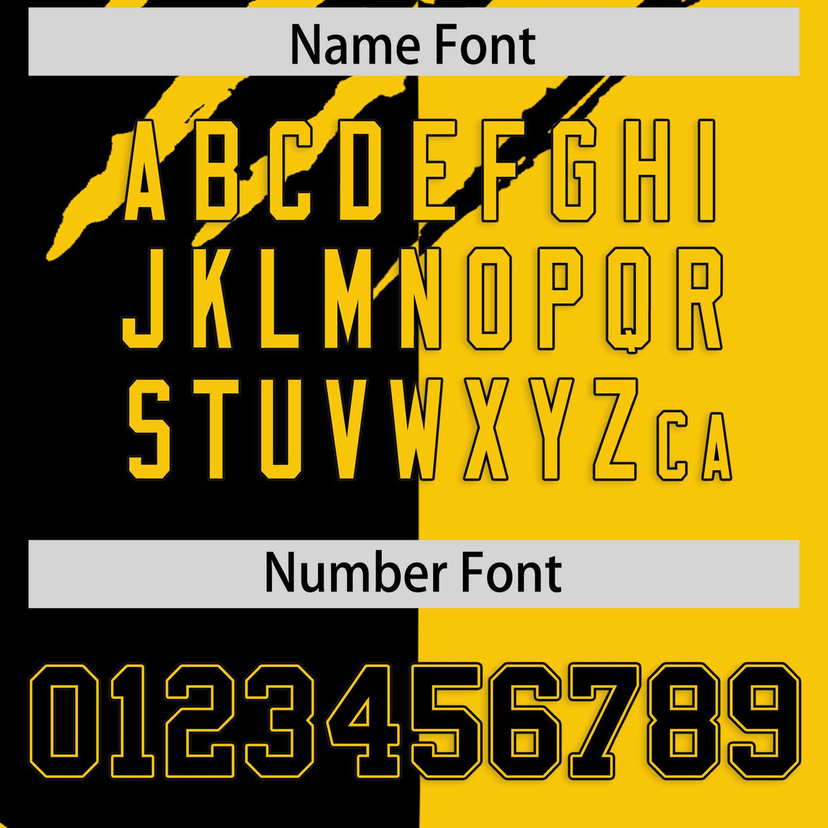 Custom Black Gold Split Tiger Claw Scratch Pattern Baseball Jersey