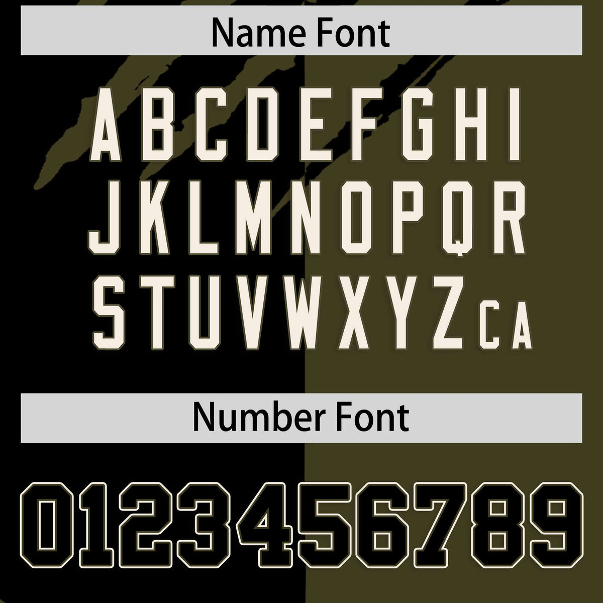 Custom Black Olive Split Tiger Claw Scratch Pattern Baseball Jersey