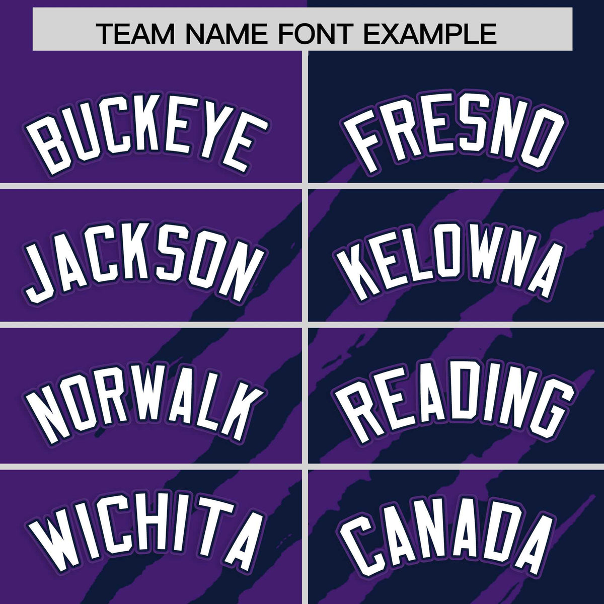 Custom Purple Navy Split Tiger Claw Scratch Pattern Baseball Jersey