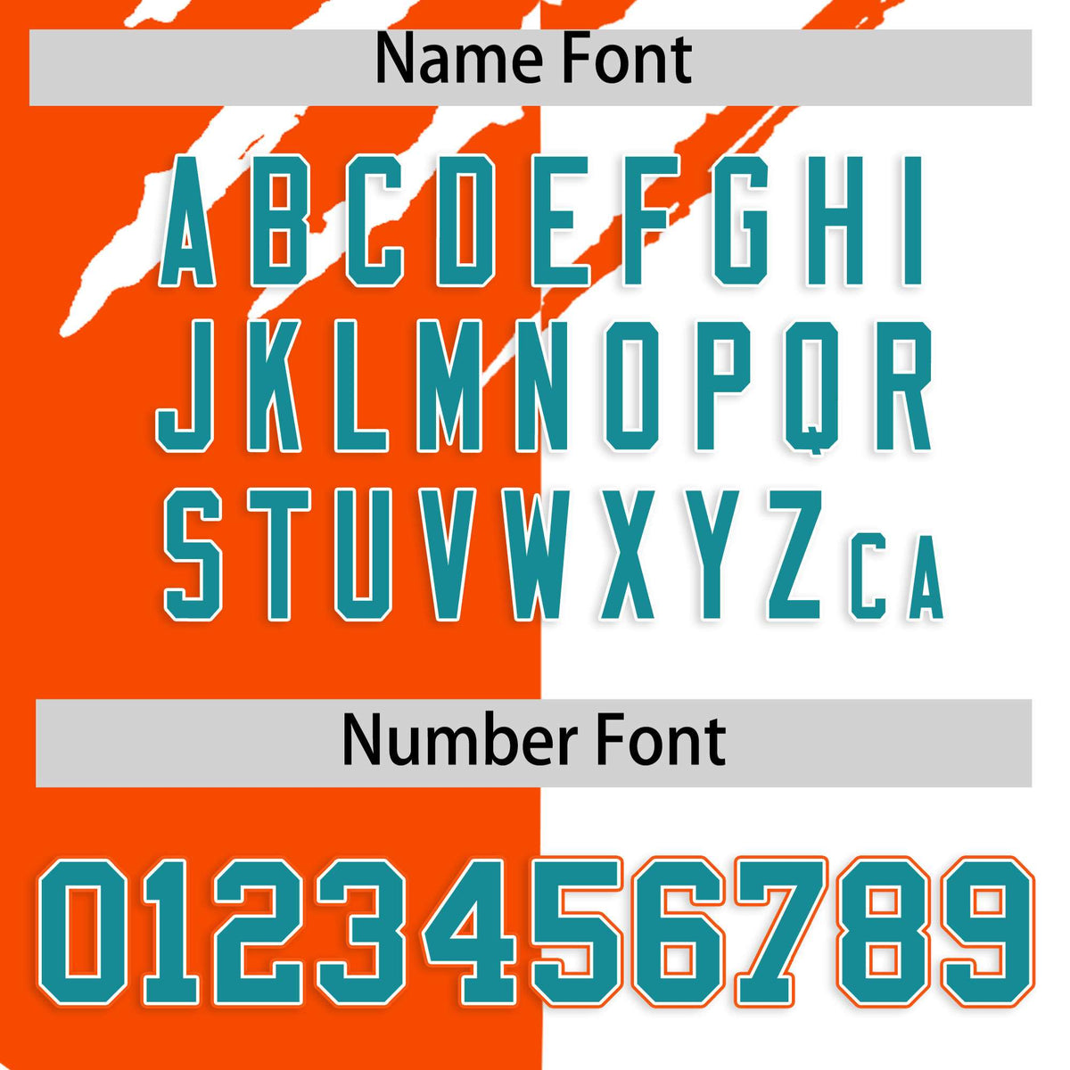 Custom Orange White Split Tiger Claw Scratch Pattern Baseball Jersey