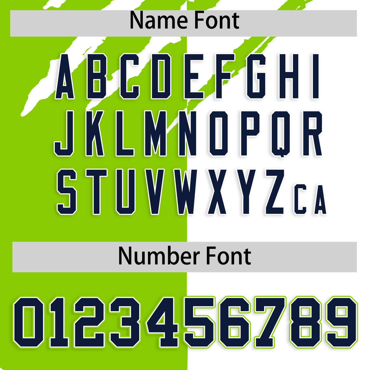 Custom Neon Green White Split Tiger Claw Scratch Pattern Baseball Jersey