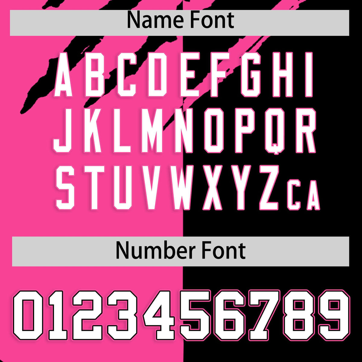 Custom Pink Black Split Tiger Claw Scratch Pattern Baseball Jersey