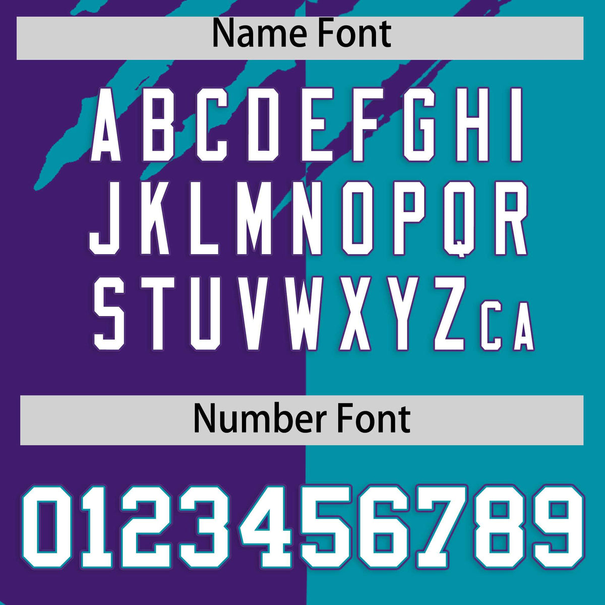 Custom Purple Teal Split Tiger Claw Scratch Pattern Baseball Jersey