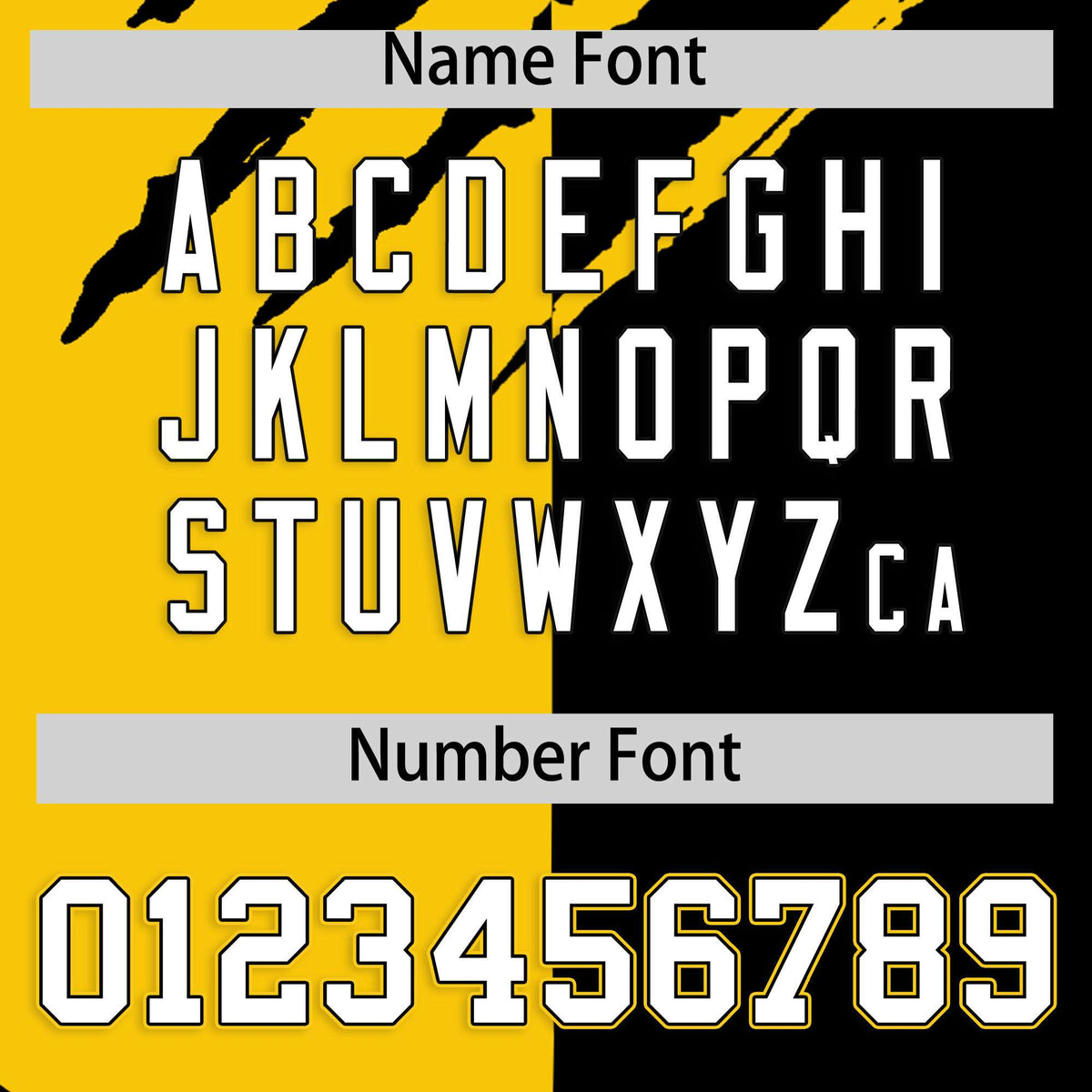 Custom Gold Black Split Tiger Claw Scratch Pattern Baseball Jersey