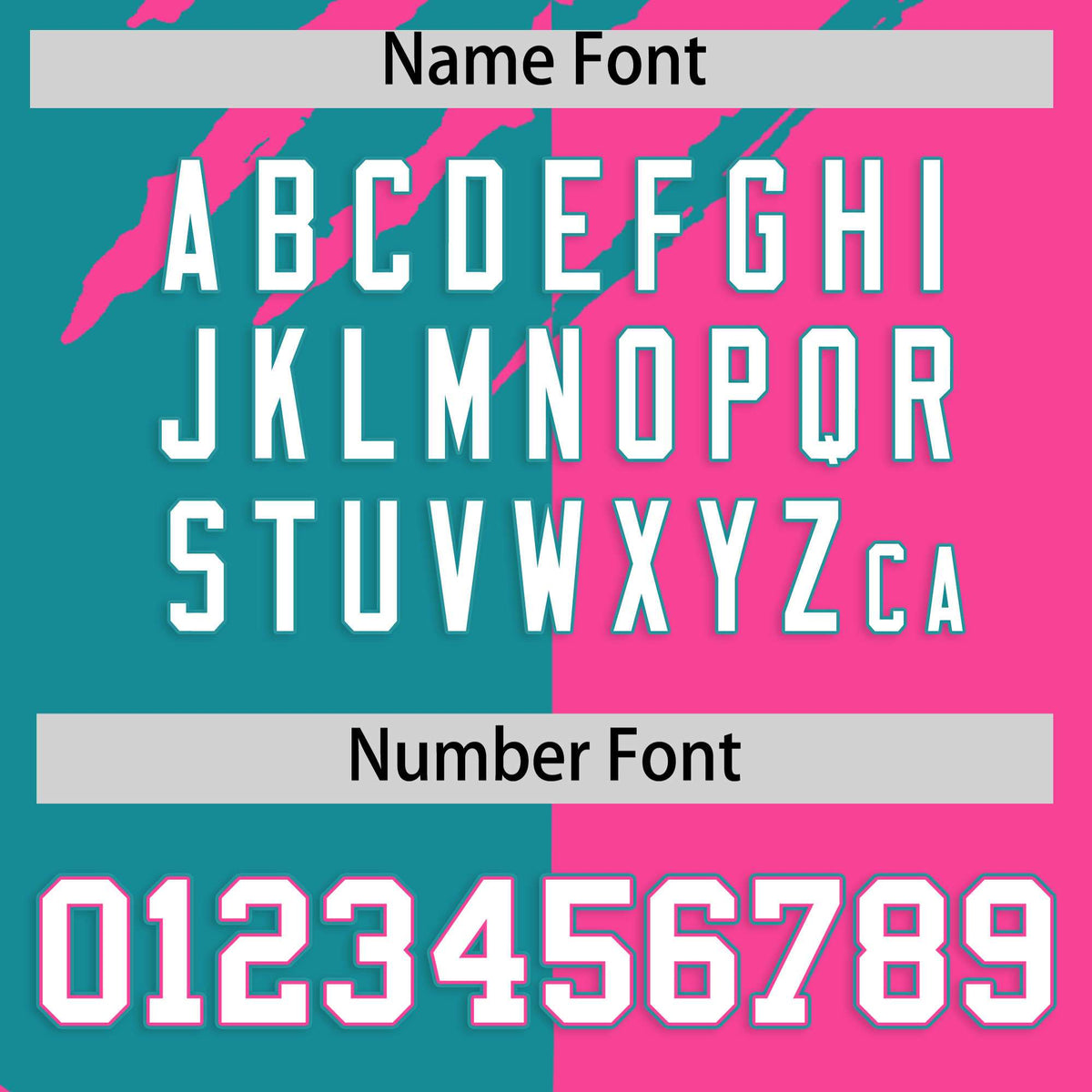 Custom Aqua Pink Split Tiger Claw Scratch Pattern Baseball Jersey