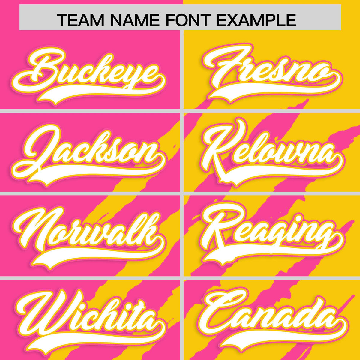 Custom Pink Gold Split Tiger Claw Scratch Pattern Baseball Jersey