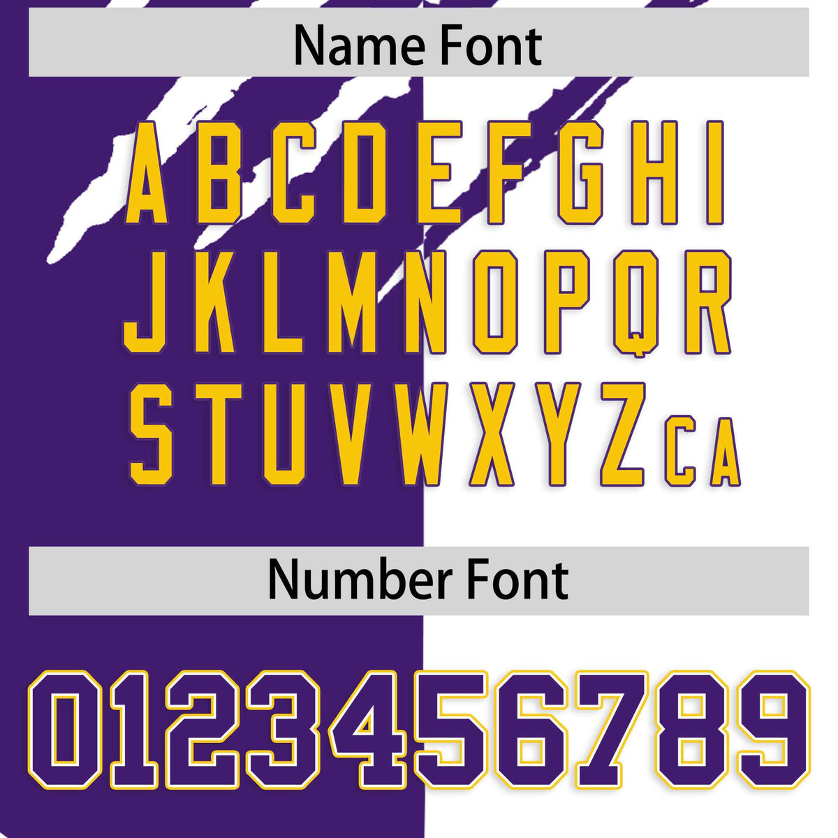 Custom Purple White Split Tiger Claw Scratch Pattern Baseball Jersey