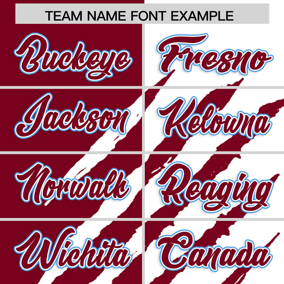 Custom Crimson White Split Tiger Claw Scratch Pattern Baseball Jersey