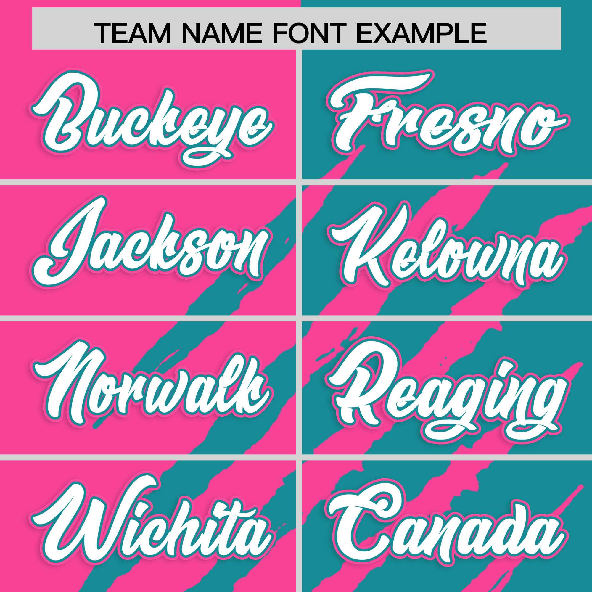 Custom Pink Aqua Split Tiger Claw Scratch Pattern Baseball Jersey