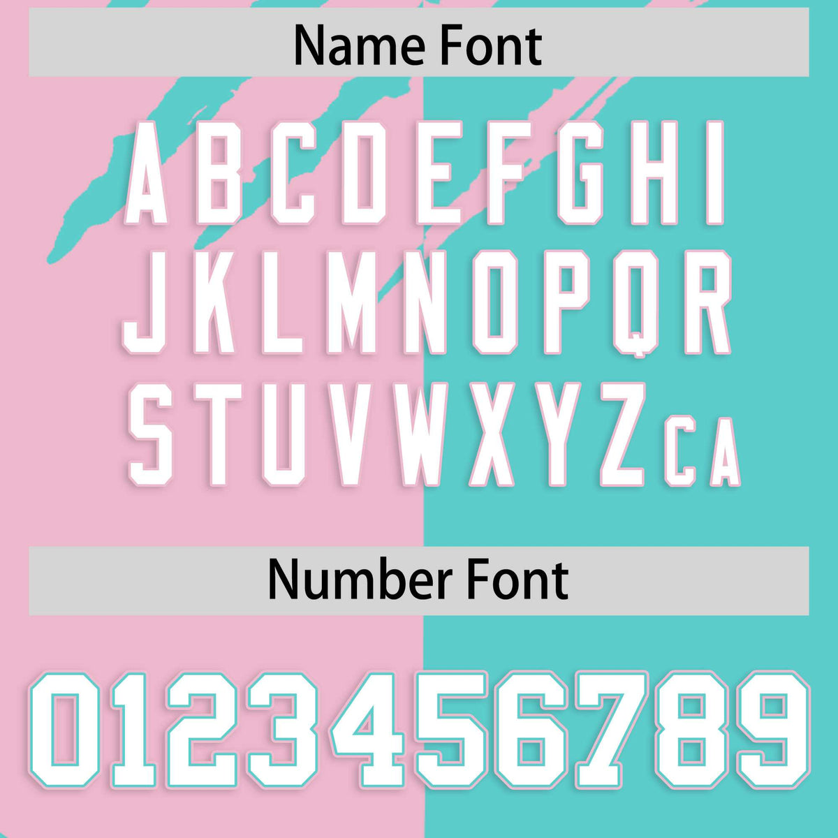 Custom Light Pink Bright Green Split Tiger Claw Scratch Pattern Baseball Jersey