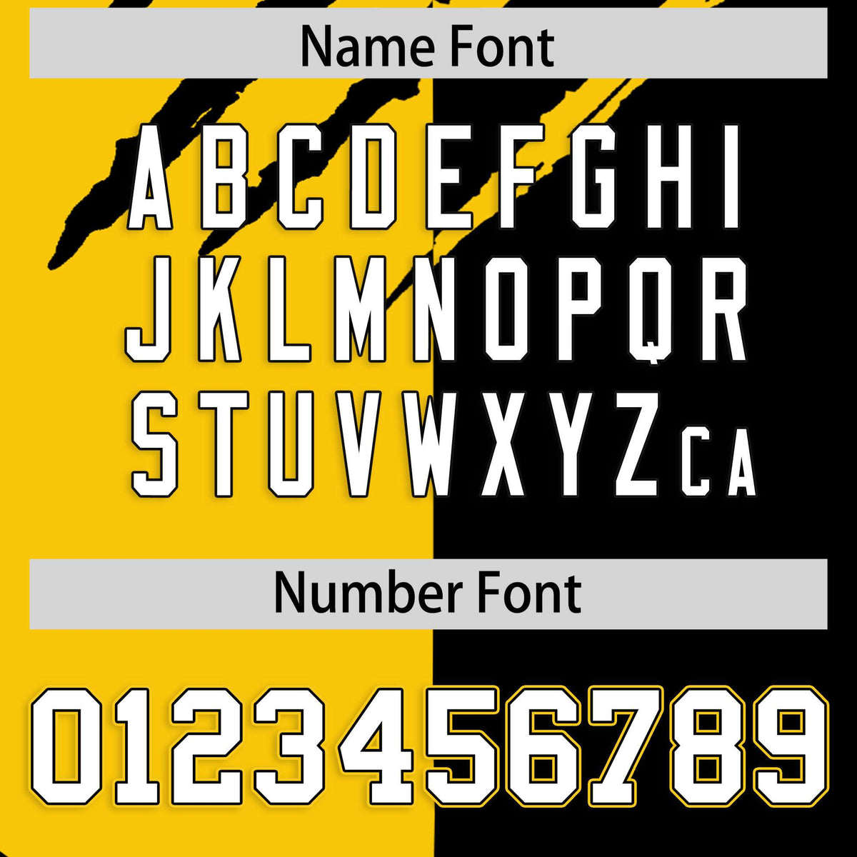 Custom Gold Black Split Tiger Claw Scratch Pattern Baseball Jersey