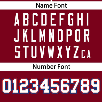 Custom Crimson White Personalized Gradient Ribbed Design Authentic Baseball Jersey