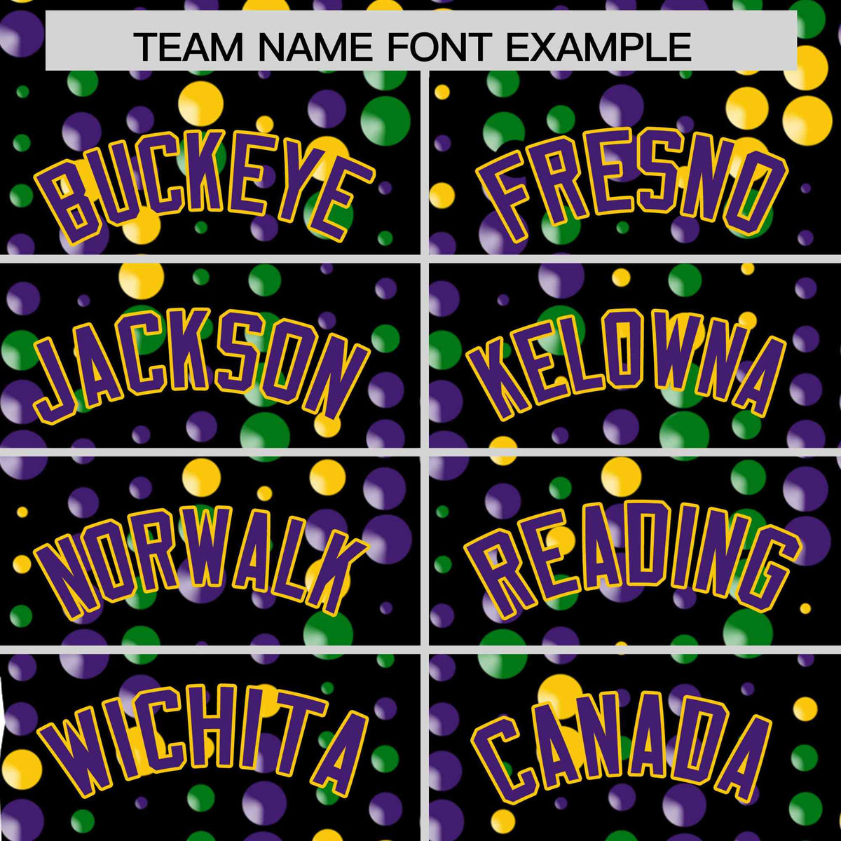 Custom Black Purple Gold Personalization Mardi Gras Authentic Baseball Jersey| KXKSHOP