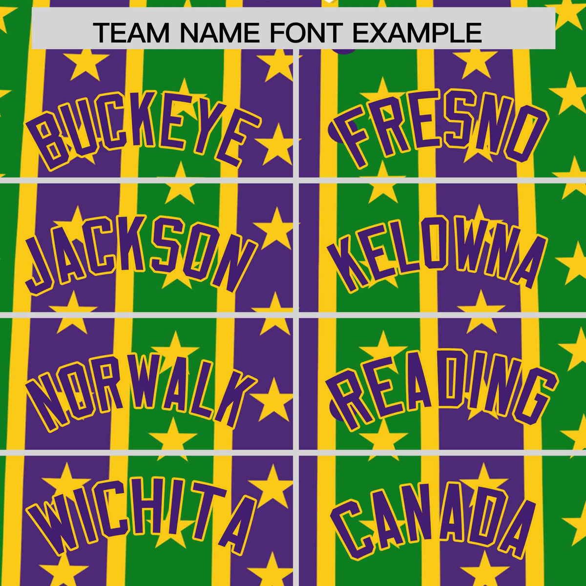 Custom Purple Kelly Green Gold Stripe Personalization Mardi Gras Authentic Baseball Jersey| KXKSHOP