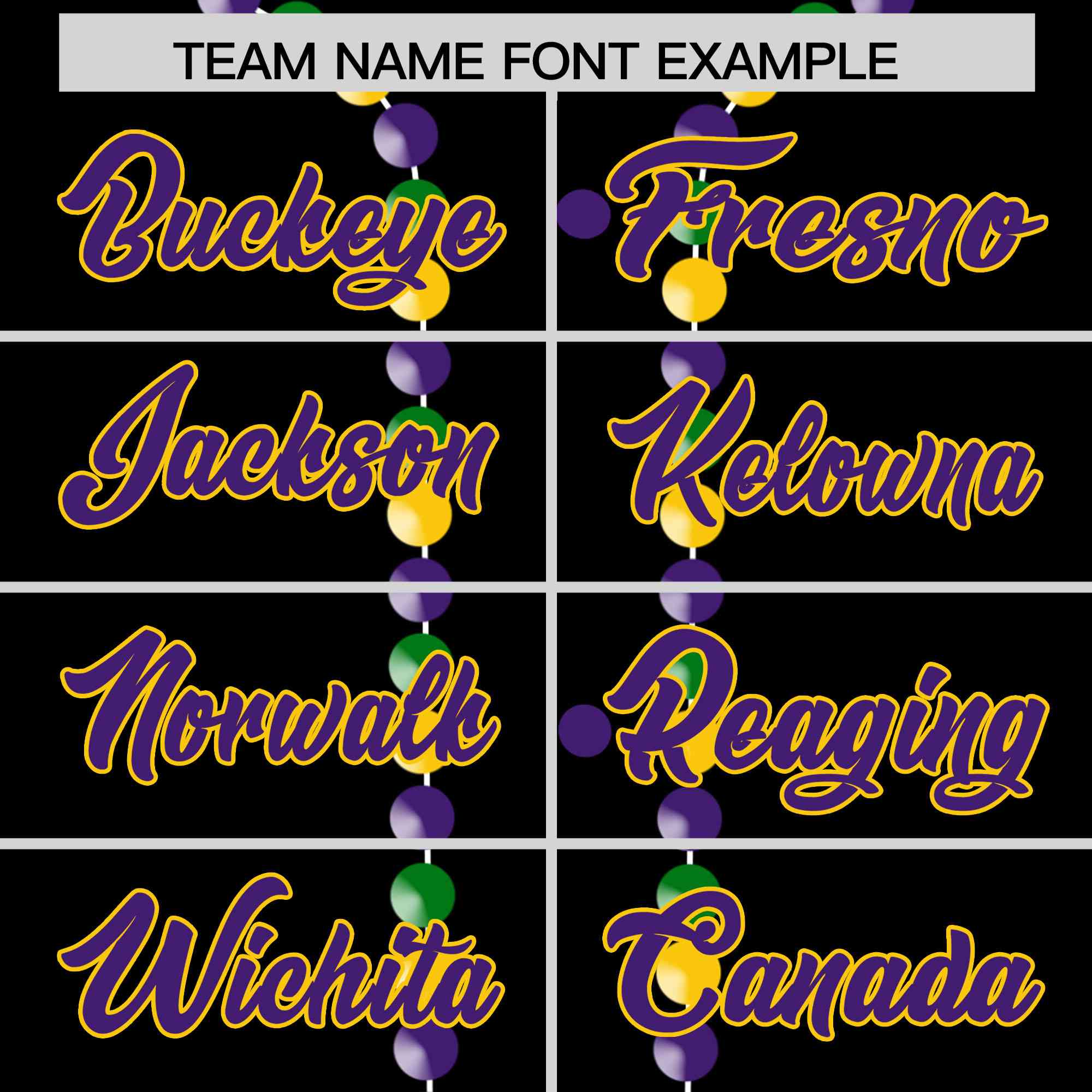 Custom Black Purple Gold Personalization Graffiti Mardi Gras Authentic Baseball Jersey| KXKSHOP
