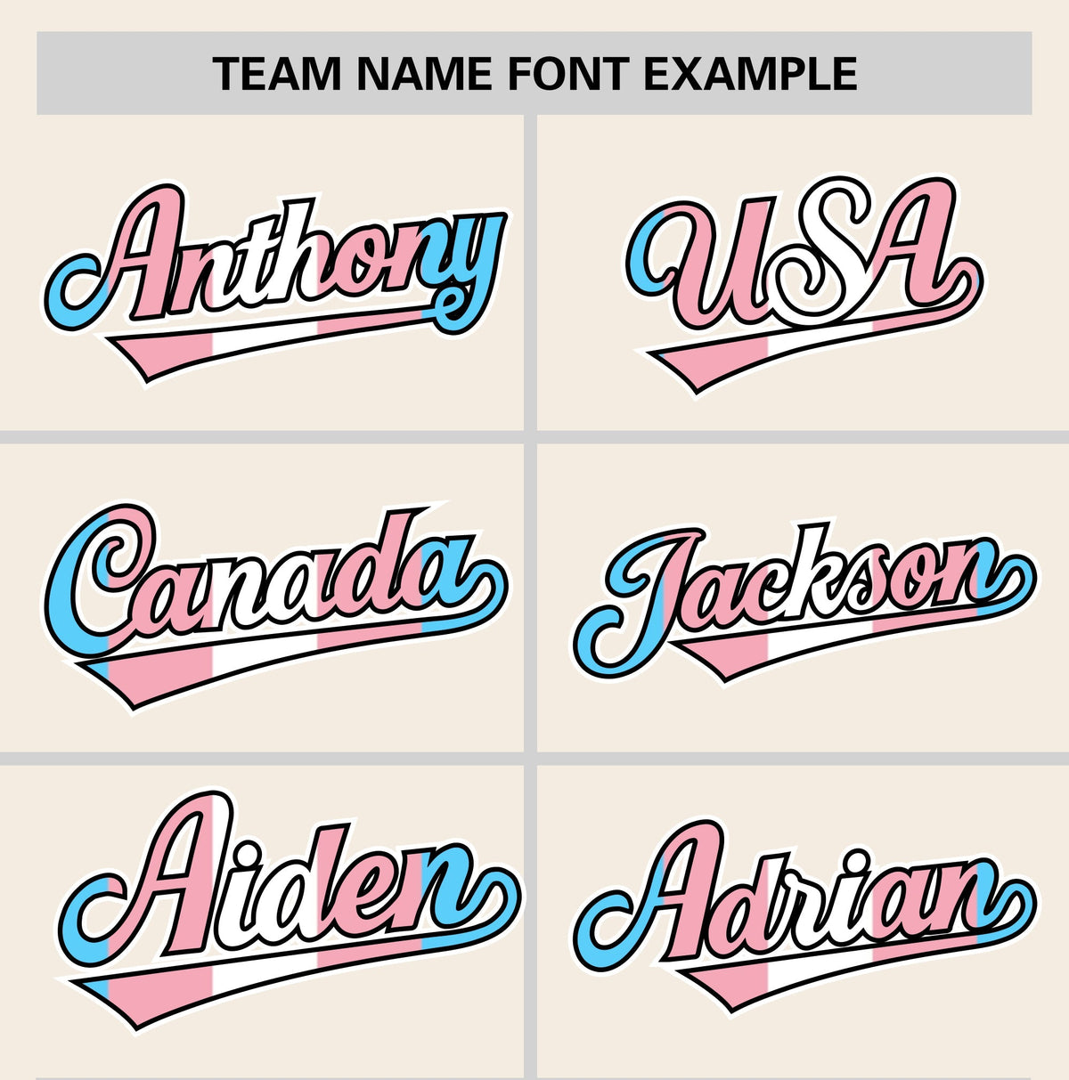 Custom Cream Powder Blue Transgender For Pride Month Classic Style Baseball Jersey| KXKSHOP