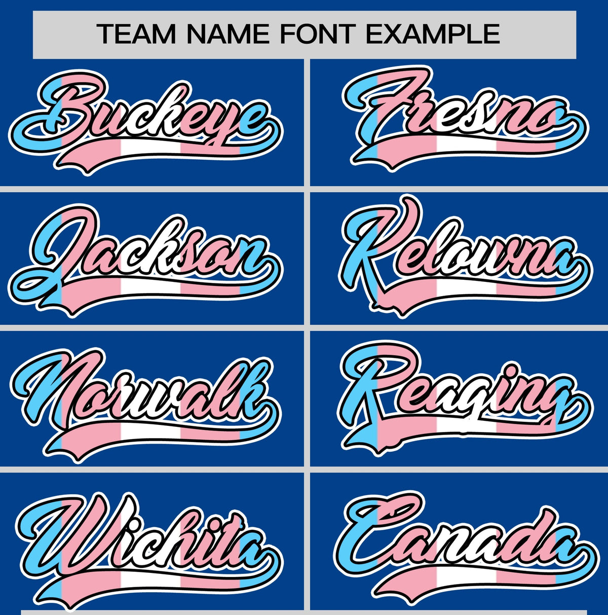 Custom Royal Blue Powder Blue Transgender For Pride Month Classic Style Baseball Jersey| KXKSHOP