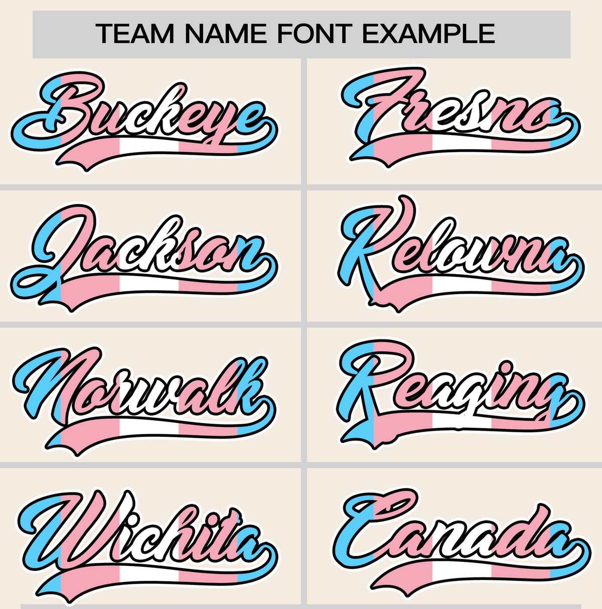 Custom Cream Powder Blue Transgender For Pride Month Classic Style Baseball Jersey| KXKSHOP