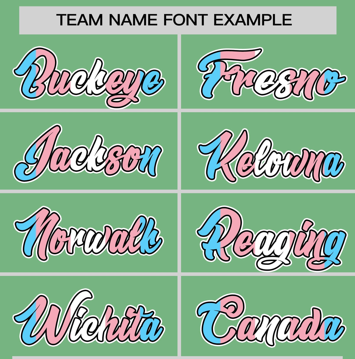 Custom Green Powder Blue White Transgender For Pride Month Classic Style Baseball Jersey| KXKSHOP