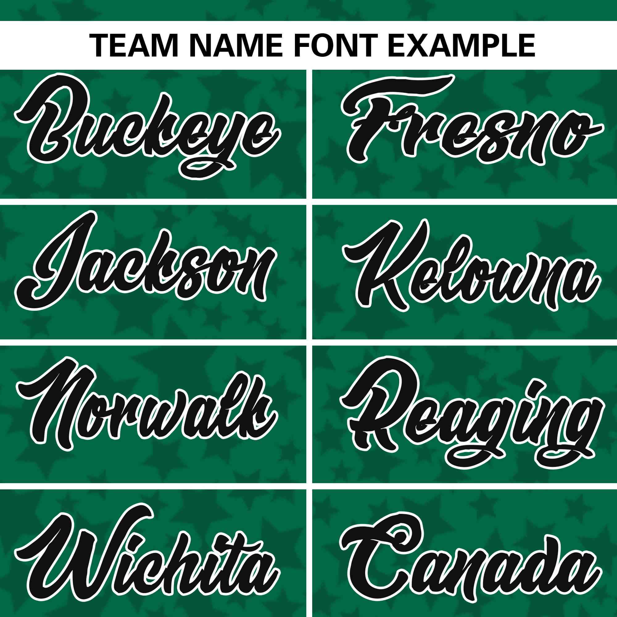 Custom Kelly Green Black Personalized Star Graffiti Pattern Authentic Baseball Jersey