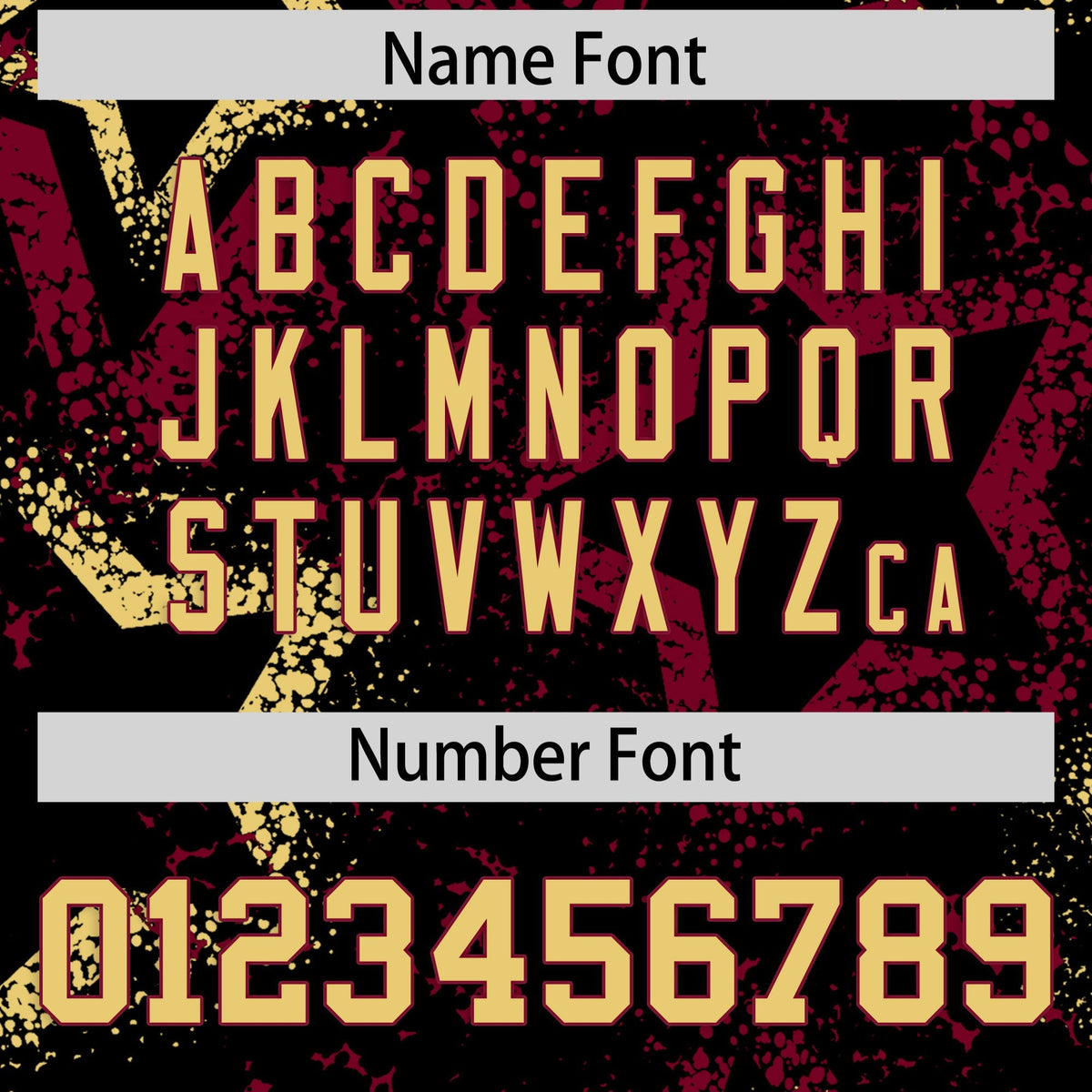 Custom Black Khaki Crimson Star-Shaped Ink Texture Graffiti Pattern Baseball Jersey | Sublimation Printed &amp; Stitched,Add Name and Numbern,Perfect for Parties,Perfect for Training | KXKSHOP