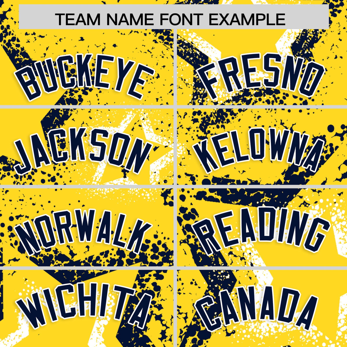 Custom Gold White Navy Star-Shaped Ink Texture Graffiti Pattern Baseball Jersey | Sublimation Printed &amp; Stitched,Add Name and Numbern,Perfect for Parties,Perfect for Training | KXKSHOP