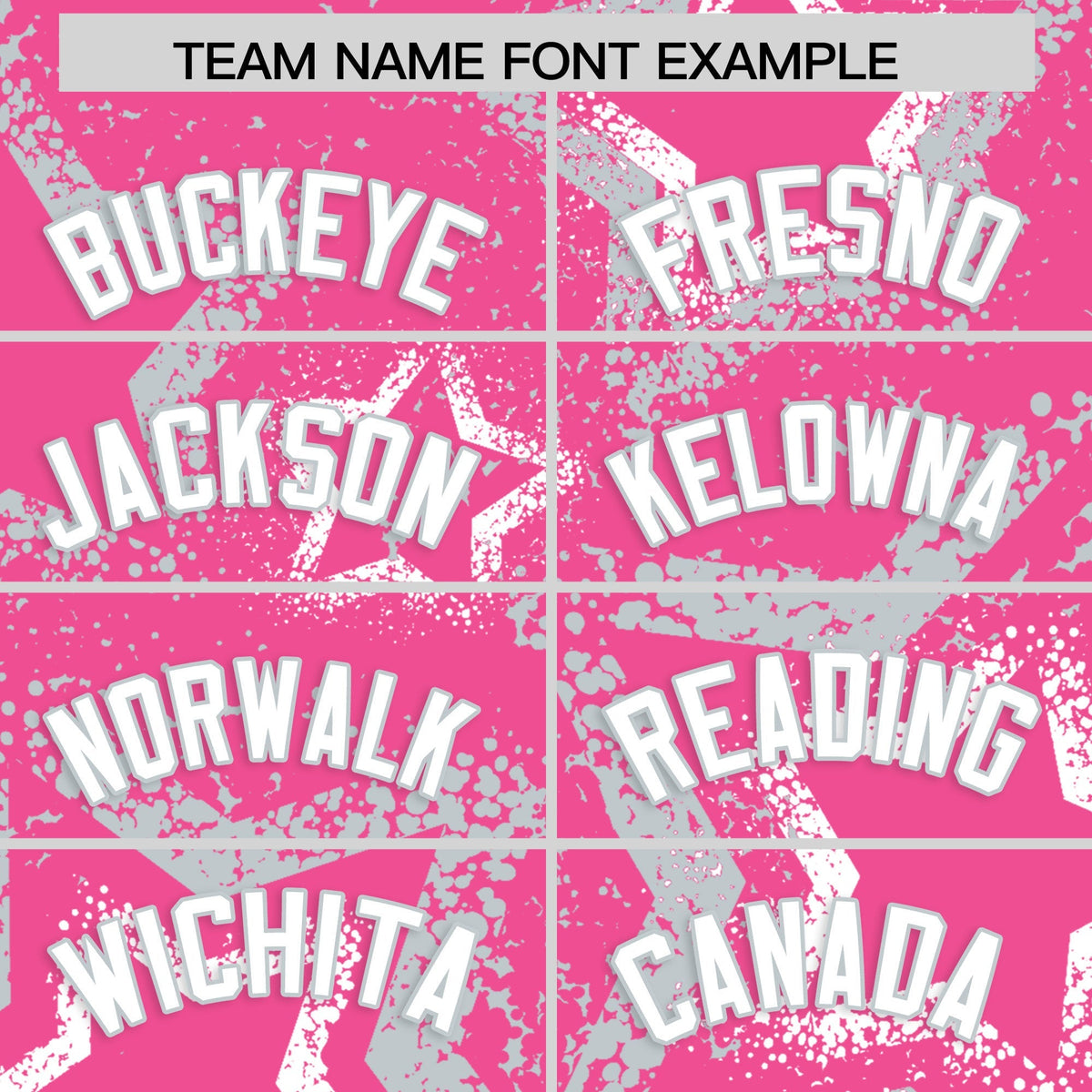 Custom Pink White Silver Star-Shaped Ink Texture Graffiti Pattern Baseball Jersey | Sublimation Printed &amp; Stitched,Add Name and Numbern,Perfect for Parties,Perfect for Training | KXKSHOP