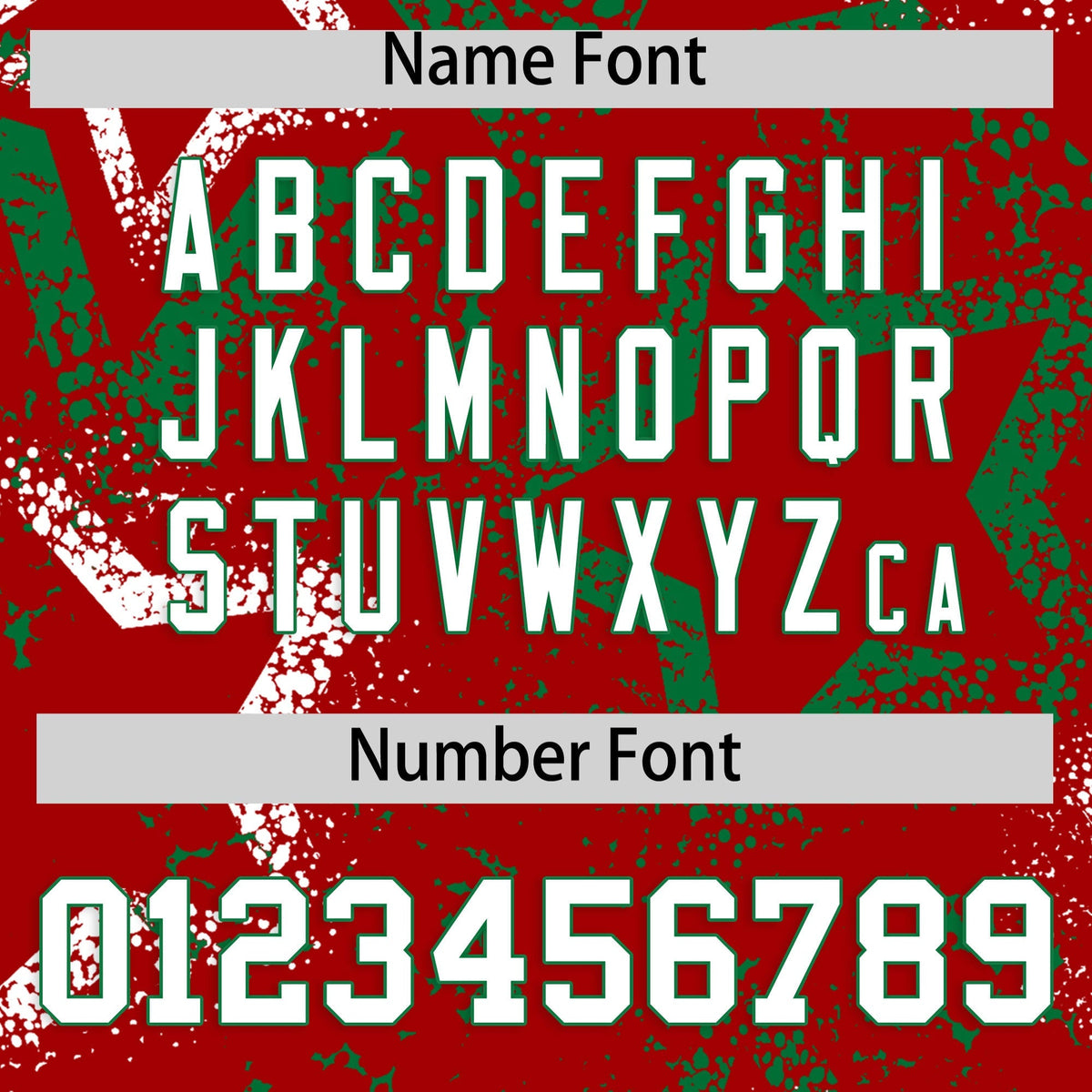 Custom Red White Kelly Green Star-Shaped Ink Texture Graffiti Pattern Baseball Jersey | Sublimation Printed &amp; Stitched,Add Name and Numbern,Perfect for Parties,Perfect for Training | KXKSHOP