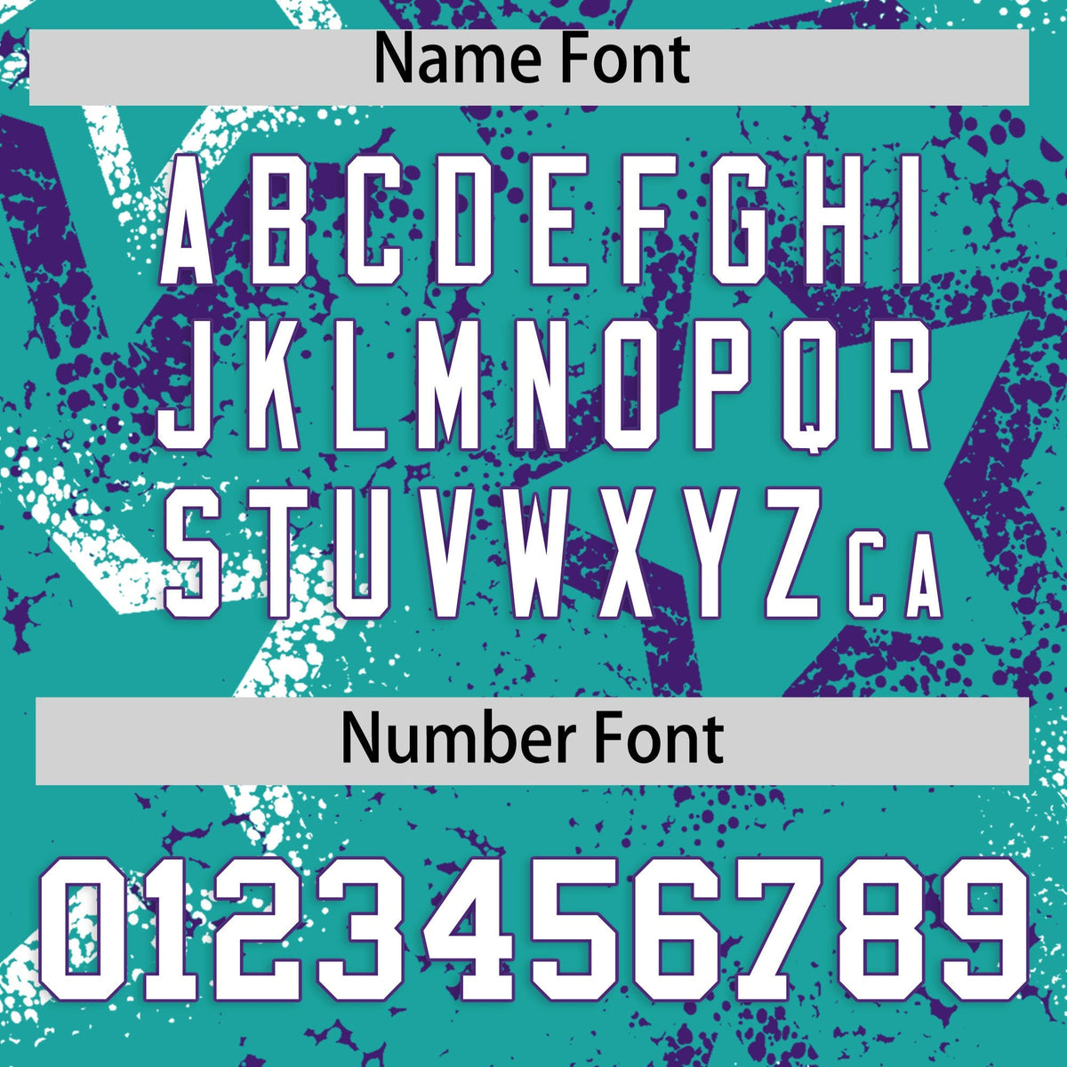 Custom Aqua White Purple Star-Shaped Ink Texture Graffiti Pattern Baseball Jersey | Sublimation Printed &amp; Stitched,Add Name and Numbern,Perfect for Parties,Perfect for Training | KXKSHOP