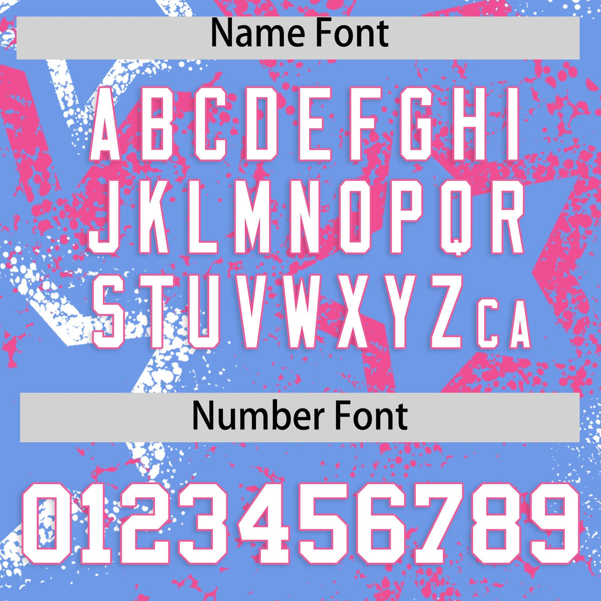 Custom Light Blue White Pink Star-Shaped Ink Texture Graffiti Pattern Baseball Jersey | Sublimation Printed &amp; Stitched,Add Name and Numbern,Perfect for Parties,Perfect for Training | KXKSHOP