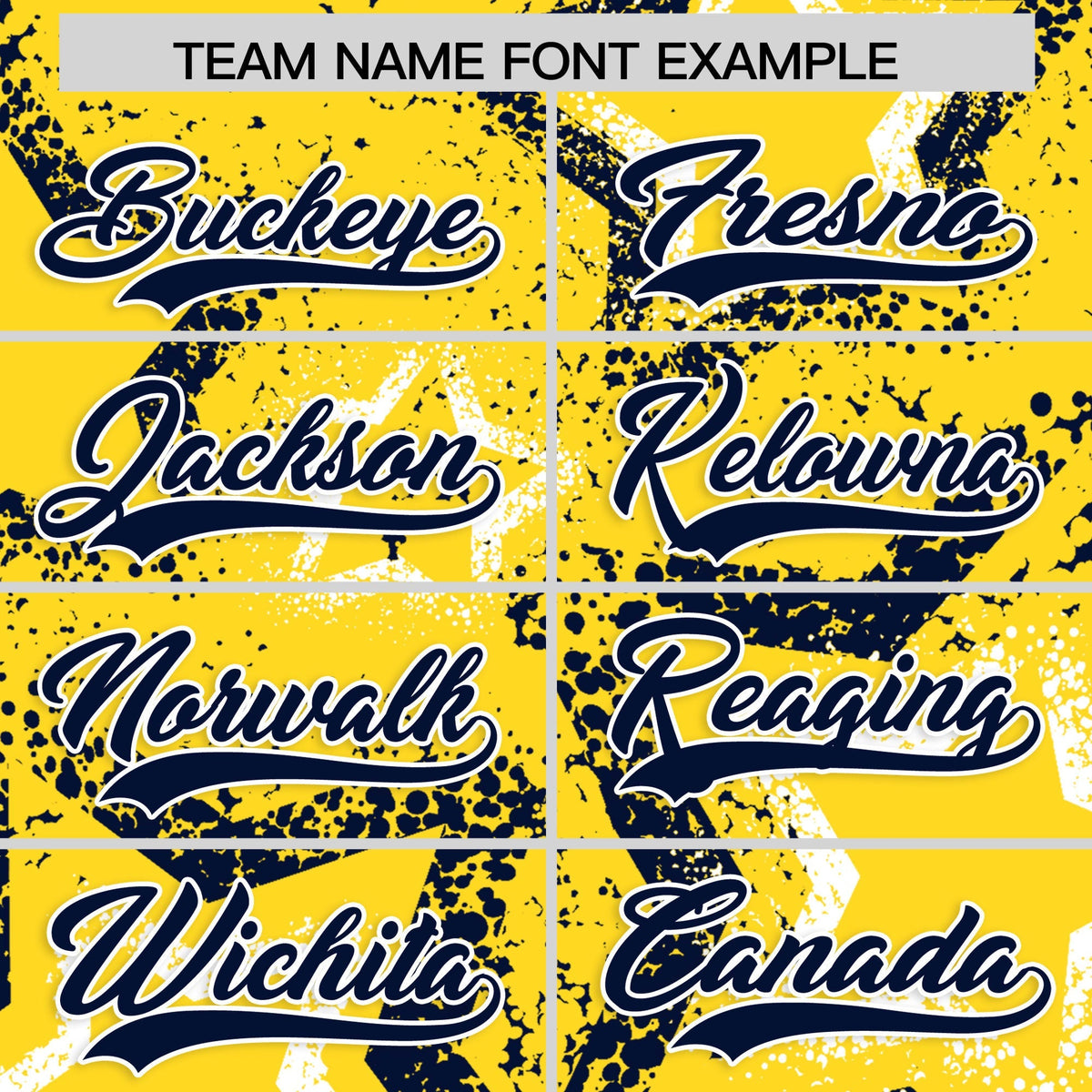 Custom Gold White Navy Star-Shaped Ink Texture Graffiti Pattern Baseball Jersey | Sublimation Printed &amp; Stitched,Add Name and Numbern,Perfect for Parties,Perfect for Training | KXKSHOP