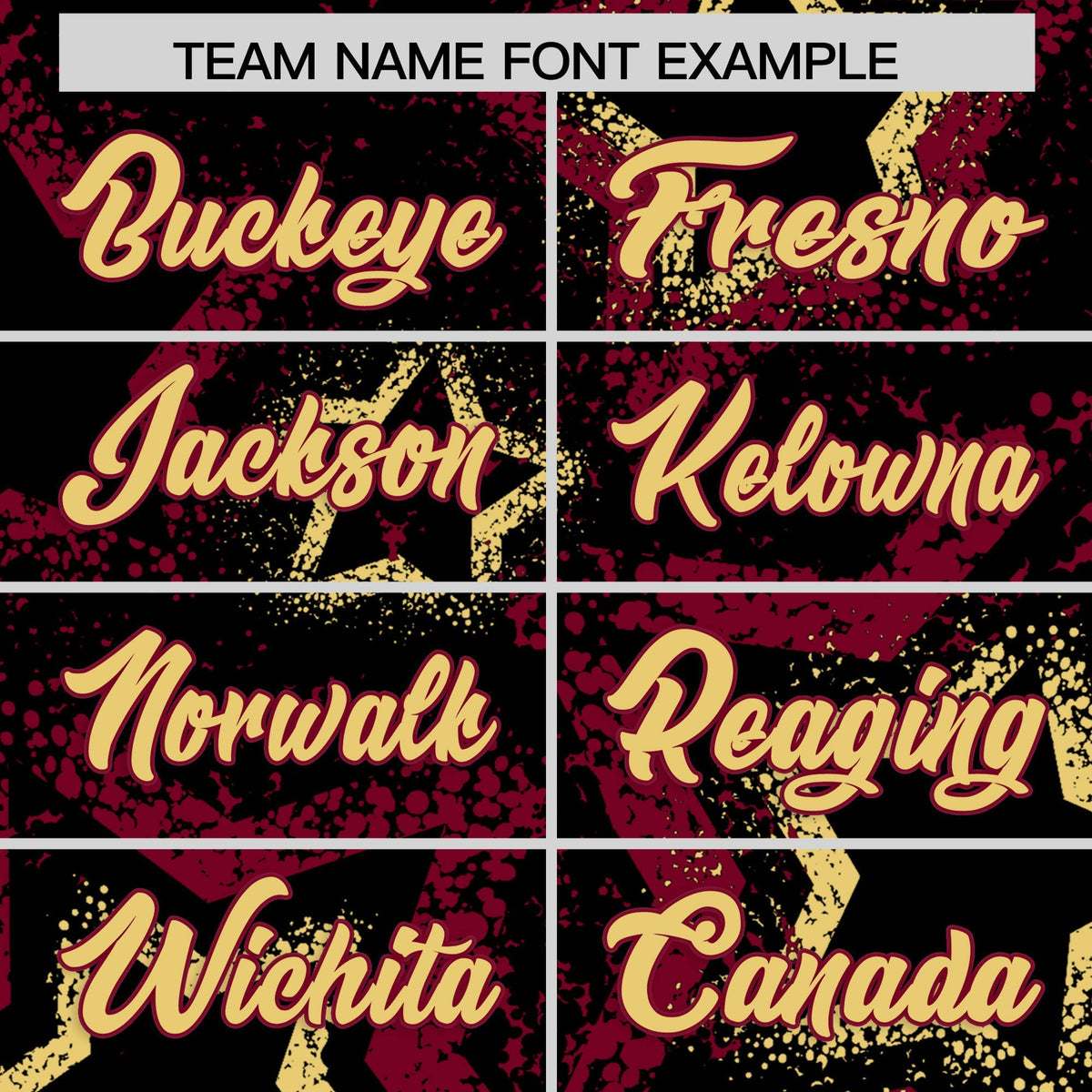Custom Black Khaki Crimson Star-Shaped Ink Texture Graffiti Pattern Baseball Jersey | Sublimation Printed &amp; Stitched,Add Name and Numbern,Perfect for Parties,Perfect for Training | KXKSHOP