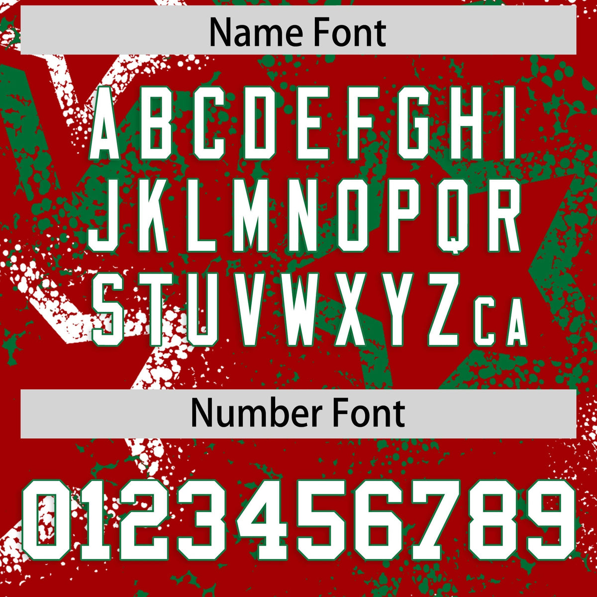 Custom Red White Kelly Green Star-Shaped Ink Texture Graffiti Pattern Baseball Jersey | Sublimation Printed &amp; Stitched,Add Name and Numbern,Perfect for Parties,Perfect for Training | KXKSHOP