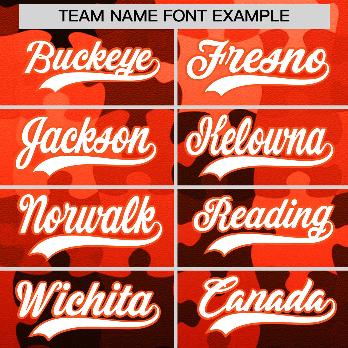 Custom White Orange Puzzle Elements Baseball Jersey | Sublimation Printed &amp; Stitched,Add Name and Numbern,Perfect for Teams | KXKSHOP