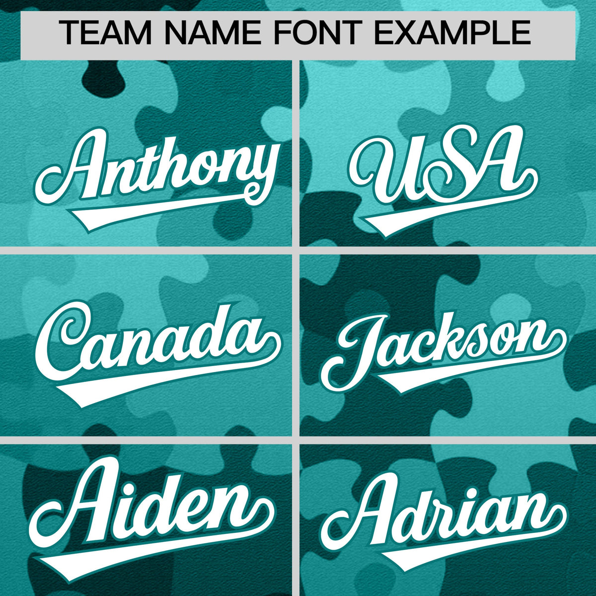 Custom White Aqua Puzzle Elements Baseball Jersey | Sublimation Printed &amp; Stitched,Add Name and Numbern,Perfect for Teams | KXKSHOP